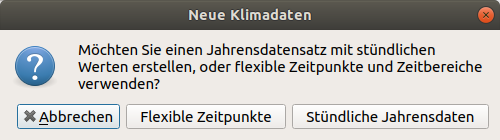 CCM-Editor dialog for creating a new data set
