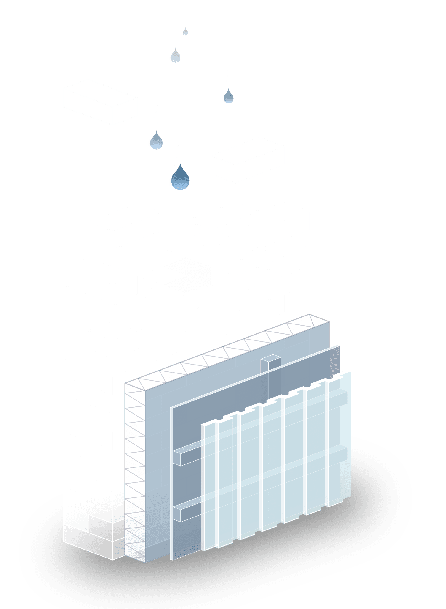 Illustration eines Bauteilaufbaus