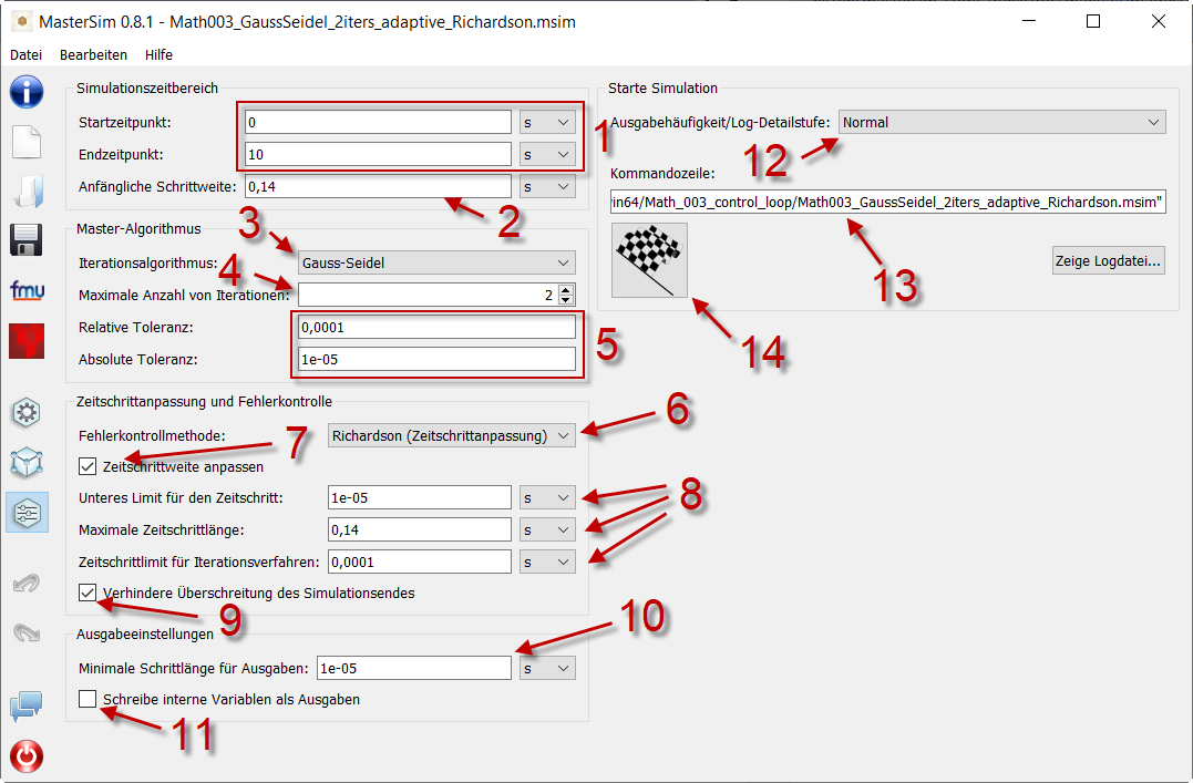 Simulation view
