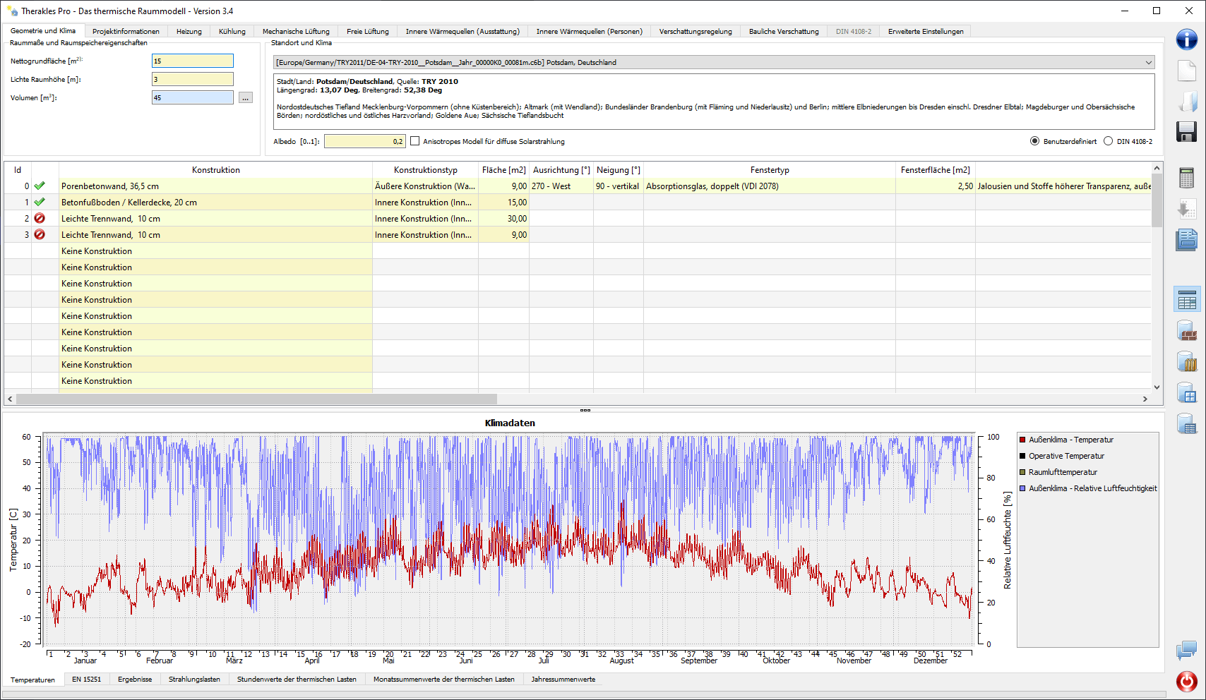 THERAKLES program interface