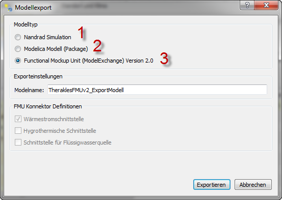 Export Dialog