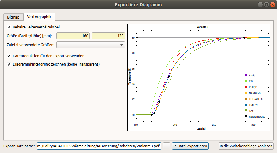 export dialog vector de